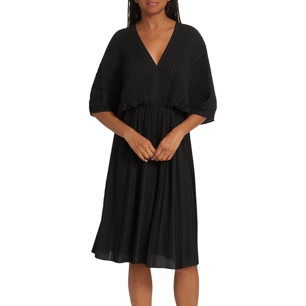 Size Small Elie Tahari Black Pleated Dress